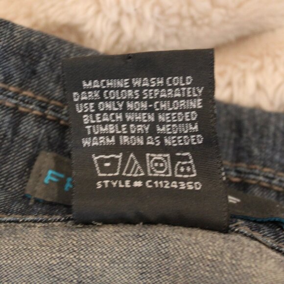 French Cuff Lightweight Denim Jacket Size Medium - Picture 8 of 8